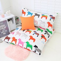 베드앤데코 트로이 대방석커버+대쿠션커버SET, 화이트