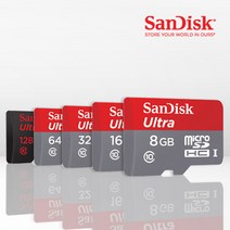 샌디스크 microSD Ultra 메모리카드 마이크로SD 울트라 SDSQUAR, 32GB