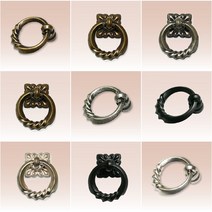 윤성가구시스템 웨이브링손잡이 가구손잡이 DIY 씽크대 서랍장, 석엔틱
