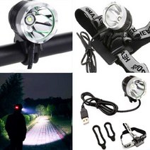 Cree T6 USB LED 라이트, 자전거라이트(단일색상)