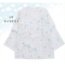 베이비하트 여름아기를 위한 얇은 순면 배냇저고리-kc인증 깔끔한 무늬 좋은원단