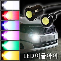 렉서스 LED이글아이 범버씨큐리티 숨쉬기모듈, 이글아이 초슬림형 18mm 스카이블루+숨쉬기모듈