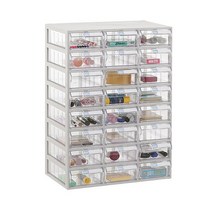 모아이샵 다용도 투명 수납함(중형) 수납함, 12_수납함 24칸