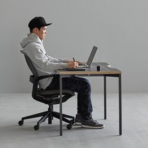 데스커 DSAD114D 컴퓨터데스크(1400x700) 책상, 상판-메이플/다리-블랙