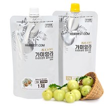 가미암라 트리트먼트 칼라 크림 1제300g + 2제 300g, 5CB 구리빛갈색, 1개
