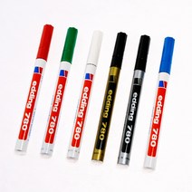 에딩 에딩e-780 페인트마카 팁교체 가능(1)-0.8mm 가는닙 흑 청 적 녹 동색 백색 금색 은색, 동색(S507098)