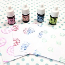 두루디자인 [만년스탬프 리필잉크 5ml] 주문제작 스탬프, 파랑