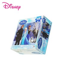 디즈니 미국 직수입 겨울왕국 퍼즐 플레이48P 퍼즐박스, 3세이상