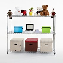 25파이 산업용메탈선반 앵글 철제선반진열대 2단/3단/4단/5단, 기둥높이1200 3단, 25개