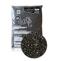 샘아쿠아 세틀 프리미엄 산처리 흑사 8kg 고급 자갈/모래/장식돌, 1개