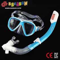 sseason KC인증 전문가용타입 아동용/성인용 스노클링세트 MJ28/M33A/M11A 역류방지기능 드라이탑, 아동용 M28J 블루