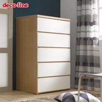 데코라인 담다 5단서랍장, 오크, 오크