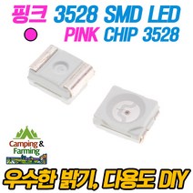 캠팜 3528 고휘도 SMD LED (핑크 DIY 자작 LED튜닝용)