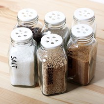 로맨틱노벰버 슬림 양념병 양념통(고체), 165ml, [실버캡]폰트2흰색 후추