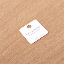 비즈아이 선물포장, 03_귀걸이포장지30X30mm_화이트(LuxuryJewely)_20개