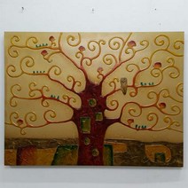 쇼핑아트 생명수판화 액자, 혼합색상