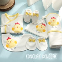 닭띠 꼬꼬 캐릭터(백아이보리) 배냇저고리 만들기 6종 세트 + 사은품(실 바늘), 90p