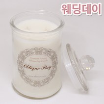 비단장이 프리미엄 아로마 소이캔들 원형기둥, 웨딩데이, 포장안함/면심지, 680ml