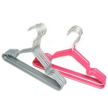 보냄 논슬립 스틸 어린이 옷걸이, 핑크, 1개
