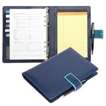 SM1604 시스템다이어리(A5) & 메모패드(25절), 청색/하늘투톤, 1개