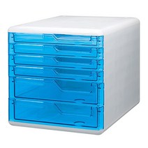 카파맥스 크리스탈 서류함, $YB5_[카파맥스] 크리스탈서류함 6단/청색, 1개