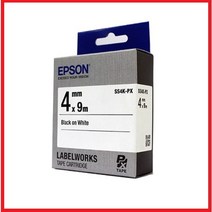 엡손 라벨테이프, SS4K(백색/흑색문자), 1개