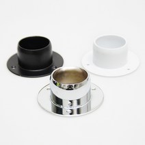원형폴대 50mm 고정형발 (천장용), 크롬