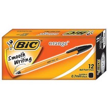 BIC 오렌지 볼펜, 흑색, 1개