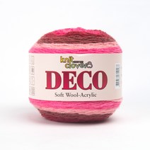 [데코]최고급 손뜨개용 뜨개질 털실 머플러 숄 블랭킷 목도리 용, 113 데코 체리 팝 그라데이션