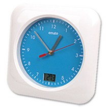 이메이트 욕실 방수시계(무소음) 화이트