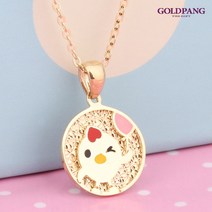골드팡 14k 18k 미아방지 꼬꼬 목걸이 여성골드(옐로우골드)