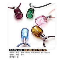 허브스프레이 아로마목걸이 크리스탈 금속 모양다양, 1개, 크리스탈원형-호박
