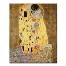 DIY캔버스페인팅, F39_클림트의 키스(골드펄)