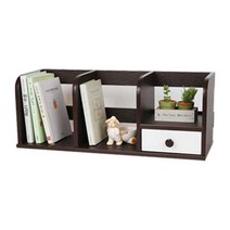 [홈퍼니] 심플 60cm 1단 서랍형 책꽂이, 월넛