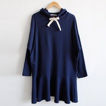 마더라이크 T.후드플레어양트임수유원피스- 빅사이즈 면 외출 수유복 원피스