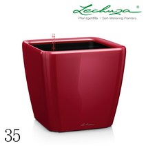 레츄자 큐드로 LS 35 저면관수 인테리어화분, 레드(유광)