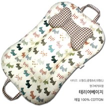 뽀송아이 보트침대 목베게 세트-중형(M) 사이즈, 보트침대 NO 5. 테리어베이지
