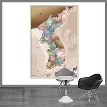다연아트 세계지도 우리나라지도 DIY 시트지, 5.우리나라지도-1앤틱
