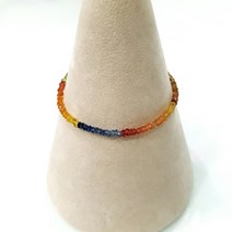 다이뽀 3mm 토르말린 원석 장미팔찌 여성유색 보석팔찌 여성실버팔찌