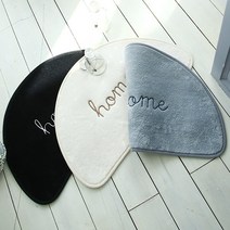 러그랜드 데일리 반달 자수 매트 - 3color, 아이보리