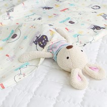 행복한동물원 더블거즈 블랭킷 썸머블랭킷 블랑켓 예쁜 디자인, 옐로우M-110X90