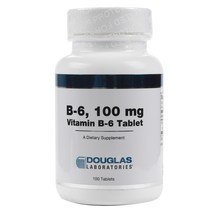 더글라스랩스 비타민 B-6 100mg 타블렛, 100개입, 1개