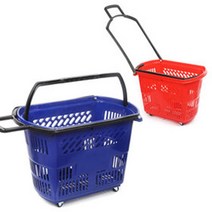 바퀴형 쇼핑 핸드카트(블루), 블루, 1개
