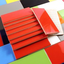 타일닷컴 75X150 직사각 타일, 13. 유광 빨강