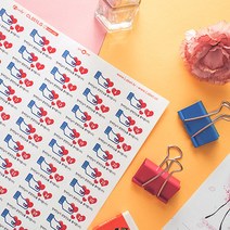 후아미 당신이좋아요 페북 번호 스티커 3.8 * 2.1cm 갈색 크라프트지, 숫자(66-130)