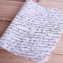 쿠킹스토리 사각 포장유산지, 필기체, 500장, 500개