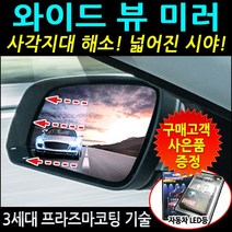 한신 와이드 뷰 사이드미러 - 일반미러, 1개, 01.현대승용-TG (08년이전/리피터 無) (No.19)
