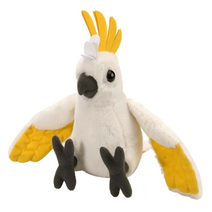 동물인형 WILD REPUBLIC(와일드리퍼블릭) 흰 앵무새 인형 #10859 봉제인형, 18cm