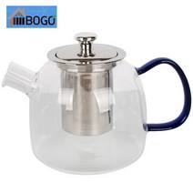 이탈리아노 보고글라스 티주전자 내열유리주전자 직화유리포트 차망주전자 커피포트, 1L, 1개