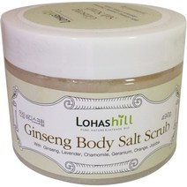 로하스힐 인삼 바디 솔트 스크럽 490g 바디스크럽, 1개